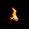 Lonely flame in the void