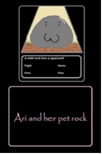 Ari and her pet rock.