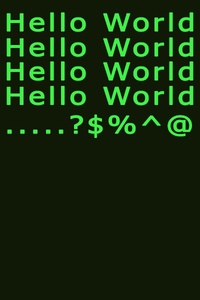 WriteLine("Hello World");