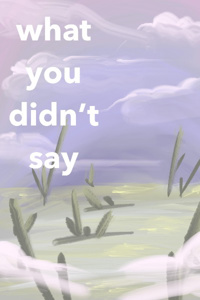 what you didn't say