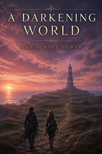 Cover for A Darkening World: The Sunset Tower