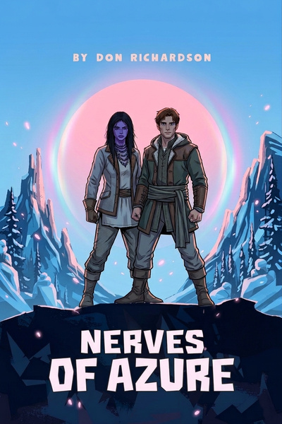 Cover for Nerves of Azure - Living Planet book 2