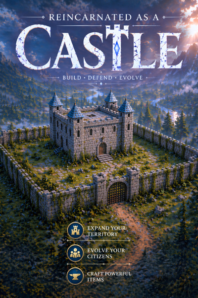 Cover for Reincarnated as a Castle! (LitRPG, Kingdom Building, Progression)