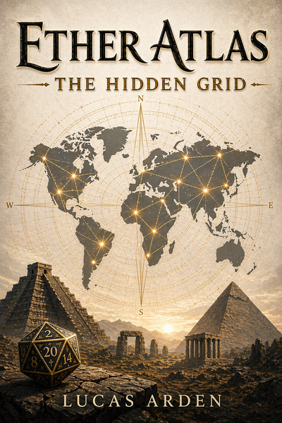 Cover for Ether Atlas - The Hidden Grid [litRPG, System Apocalypse, Ancient Mysteries]