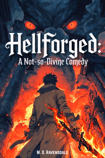 Cover for Hellforged: A Not-so-Divine Comedy [Sys-Apoc, LitRPG, Progression]