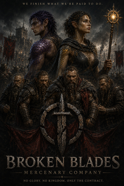 Cover for The Broken Blades: Mercenary Company - A Sourceforge Saga
