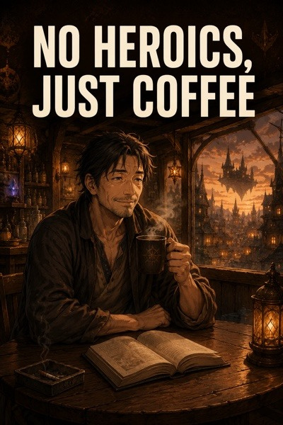 Cover for No Heroics, Just Coffee