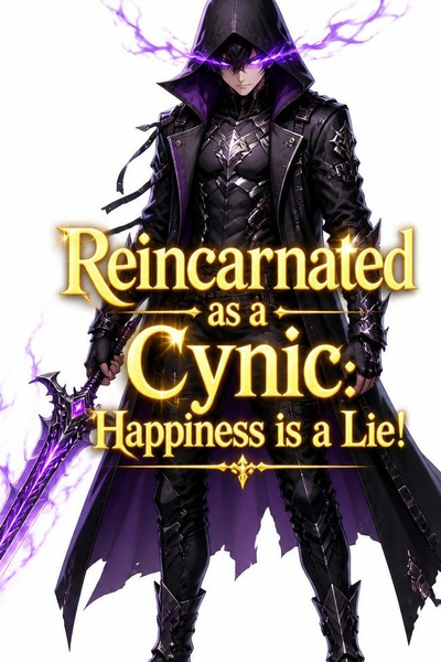 Cover for Reincarnated as a cynic: Happiness is a Lie!