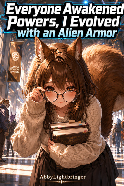 Cover for Everyone Awakened Powers, I Evolved with an Alien Armor