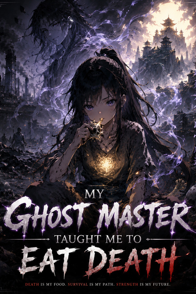 Cover for My Ghost Master Taught Me to Eat Death{Xianxia Progression Fantasy}