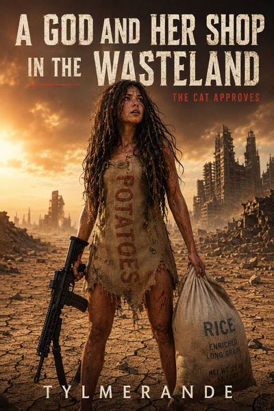 Cover for A God and Her Shop in the Wasteland