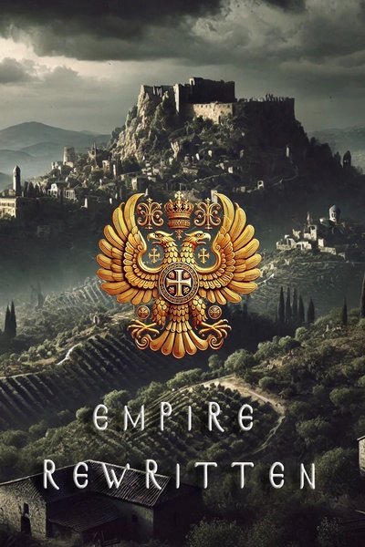 Cover for EMPIRE REWRITTEN - A Kingdom building/Self insert novel.