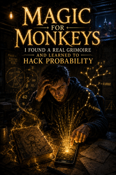 Cover for Magic for Monkeys: I Found a Real Grimoire and Learned to Hack Probability