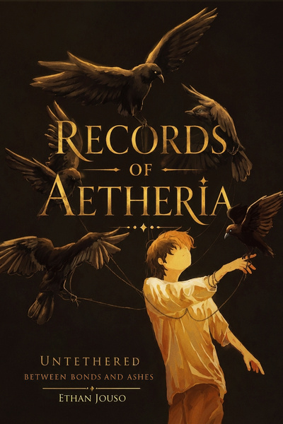 Cover for RECORDS OF AETHERIA - UNTETHERED BETWEEN BONDS AND ASHES