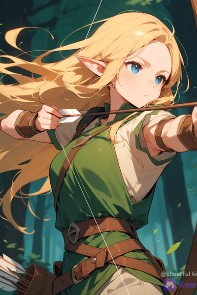 Cover for Reincarnated as a secret high elf girl in a dark fantasy world