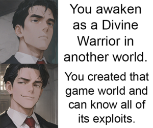 Banner ad: The Gods Gacha Game Litrpg Meta Aware Protagonist