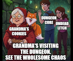 Banner ad: Dungeons Grandmas