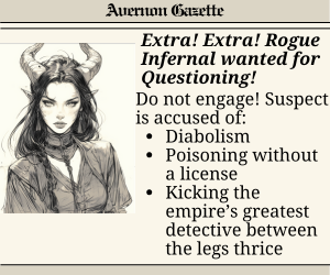 Banner ad: Infernal Investigations