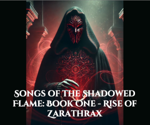 Banner ad: Songs Of The Shadowed Flame Book One Rise Of Zarathrax