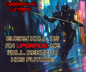 Banner ad: Cybergene Blood And Steel A Cyberpunk Litrpg Conspiracy
