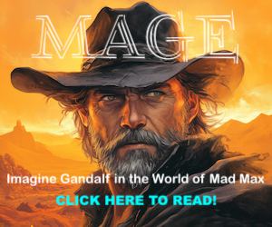 Banner ad: Mage Epic Fantasy Dieselpunk Post Apocalyptic