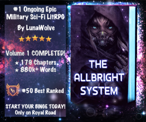 Banner ad: The Allbright System A Sci Fi Progression Litrpg