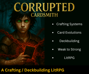Banner ad: Corrupted Cardsmith A Craftingdeckbuilding Litrpg