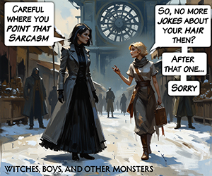 Banner ad: Witches Boys And Other Monsters