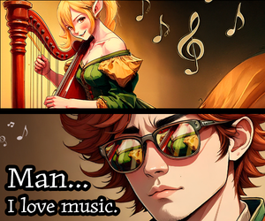 Banner ad: The Crime Lord Bard A Litrpg Isekai Anti Hero