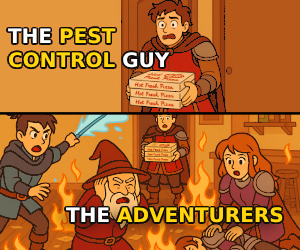 Banner ad: Beast Be Gone Gamelit Comedy Satire