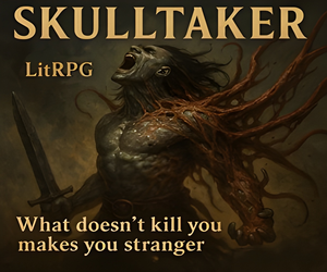 Banner ad: Skulltaker Sword Sorcery Isekai Litrpg