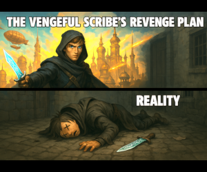 Banner ad: The Vengeful Scribe