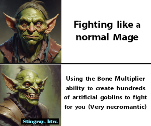 Banner ad: Im A Stingray High Fantasy System