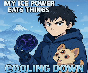 Banner ad: Cooling Down Post Apoc Progression Fantasy