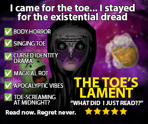 Banner ad: The Toes Lament